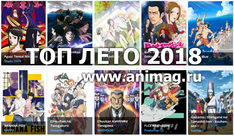 ТОП ЛЕТО 2018 (выбор до 5 вариантов)