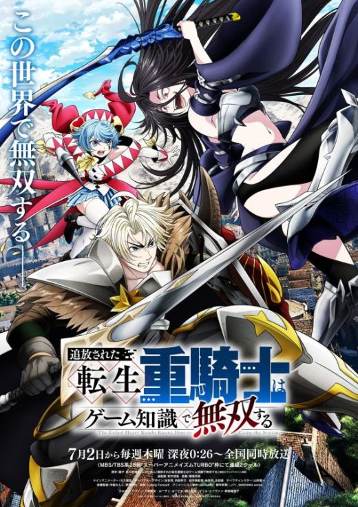 Сериал "Tsuihou sareta Tensei Juukishi wa Game Chishiki de Musou suru" выйдет этим летом 